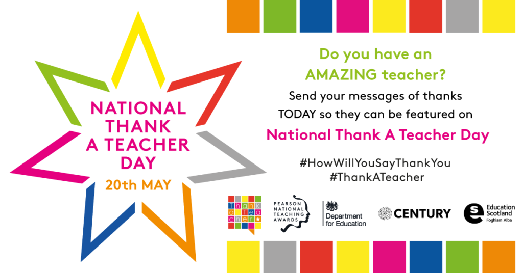 National Thank a Teacher Day Foljambe Primary School